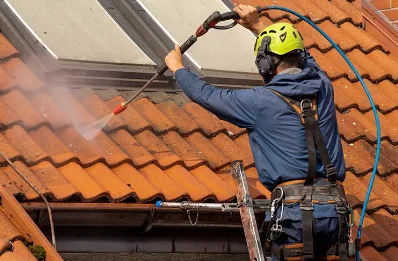 Démoussage et hydrofuge de toiture à Haspres
